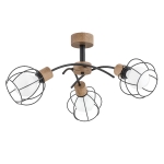 Lampa sufitowa ALFA PALOMA DREWNIANA 3xE27 | 28383