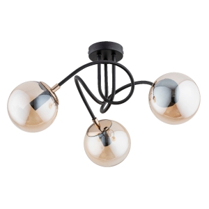 Lampa sufitowa ALFA TECTUS CZARNA 3xE14 | 63021