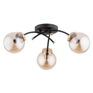 Lampa sufitowa ALFA NATELLA CZARNA 3xE14 | 63050