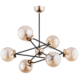 Lampa sufitowa ALFA RESTO ZŁOTA 6xE14 | 63057