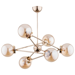 Lampa sufitowa ALFA RESTO ZŁOTA 6xE14 | 63069