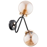 Kinkiet ALFA RESTO CZARNY 2xE14  | 63082