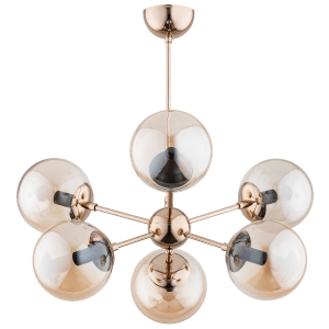 Lampa sufitowa ALFA SANDY ZŁOTA 6xE14 | 63076