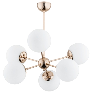 Lampa sufitowa ALFA SANDY ZŁOTA 6xE14 | 63097