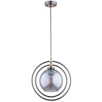 Lampa wisząca ALFA MANDI PRO CZARNA 1xE27 | 60886