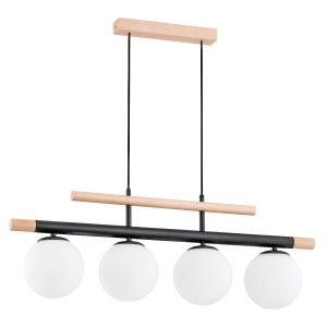 Lampa wisząca ALFA TRENDY DREWNIANA 4xE14 | 63091