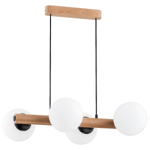 Lampa wisząca ALFA ARAGON DREWNIANA 4xE14 | 63095