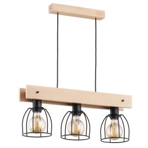 Lampa wisząca ALFA FILAR drewno I  62212