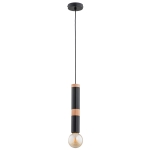 Lampa wisząca ALFA AKORD CZARNA 1xE27 | 60950