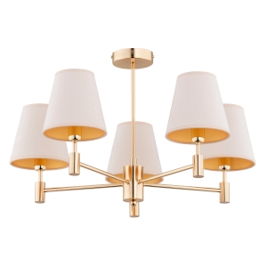 Lampa sufitowa ALFA ASTRIT ZŁOTA 5x E14 | 28645