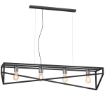 Lampa zwis GOTE  czarny - chrom  I  0224