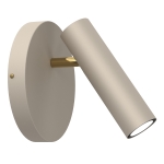 Lampa kinkiet AXION beżowy-złoty I  0275