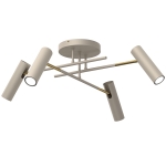 Lampa sufitowa AXION tytanowe beżowy-złoty I  0278