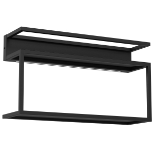 Półka ścienna z oświetleniem LED SHELF 33x60 cm czarny I  0295