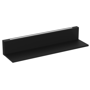Półka ścienna z oświetleniem LED SHELF 10x60 cm czarny I  0296