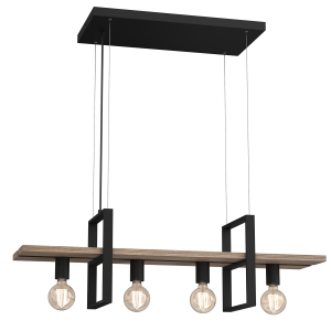 Lampa zwis SHELF czarny   I  0424