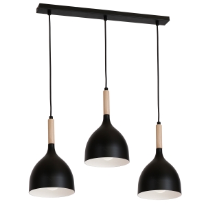 Lampa wisząca NOAK WOOD  czrny 1193