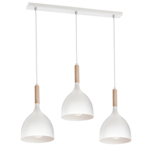 Lampa wisząca NOAK WOOD  biały 1196