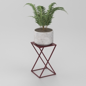 Kwietnik Flower stand Column B burgund 1447