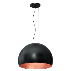 Lampa wisząca COMPO 3/4 BOOL czarny-miedziany 1xE27  /  1625