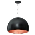 Lampa wisząca COMPO 3/4 BOOL czarny-miedziany 1xE27 / 1627