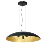 Lampa wisząca COMPO FLAT  czarny-złoty 3xE27 / 1633