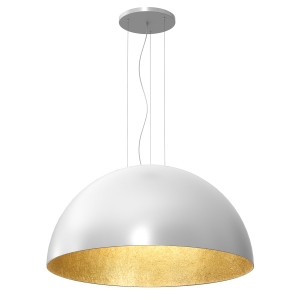 Lampa wisząca COMPO 1/2 BOOL biały-złoty 1xE27 / 1684