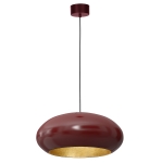 Lampa wisząca COMPO OVAL burgund-złoty 1xE27 / 1687