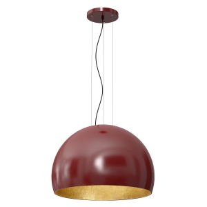 Lampa wisząca COMPO 3/4 BOOL burdund-złoty 1xE27 / 1689