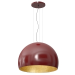 Lampa wisząca COMPO 3/4 BOOL burgund-złoty 1xE27 / 1690