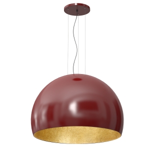 Lampa wisząca COMPO 3/4 BOOL burdund-złoty 1xE27 /  1691