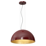 Lampa wisząca COMPO 1/2 BOOL burgund-złoty 1xE27 / 1692
