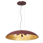Lampa wisząca COMPO FLAT burgund-złoty 3xE27 / 1695