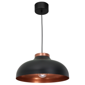 Lampa wisząca BASCA czarny-miedziany 1xE27 / 1735