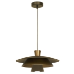 Lampa wisząca Plato titanium gold/gold 1xE27  /  3170