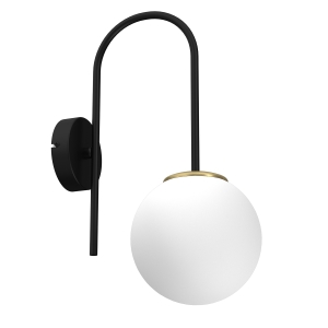 Lampa kinkiet CAMBRIDGE czarny-mosiądz 1xE14 /  3198