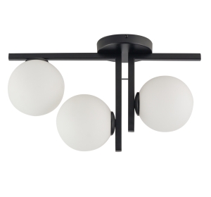 Plafon szklane kule czarny  ANDY 3 33286