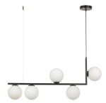 Lampa wisząca mleczne kulki czarna ANDY 5 33611