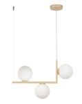Lampa wisząca mleczne kulki złoto-beżowa ANDY 3 33610