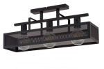Lampa plafon ALBERT 3 czarny 32174