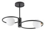 Lampa sufitowa okręgi kule czarna AQUA 2 33462