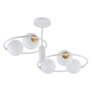 Lampa sufitowa okręgi kule biała  AQUA 5 33469