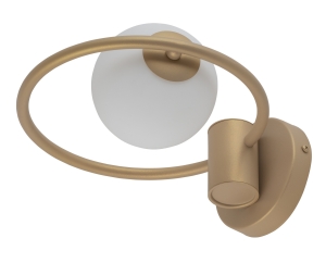 Kinkiet ring kula złoto-beżowy AQUA 33482