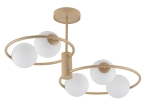 Lampa sufitowa okręgi kule złoto-beżowa AQUA 5 33470