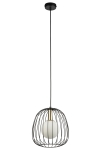 Lampa wisząca druciana BELL 1 S czarno-złota 40726