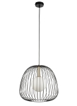 Lampa wisząca druciana BELL 1 M czarno-złota 40727