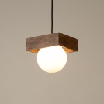 Lampa wisząca w stylu boho z mlecznym kloszem BLOOM 1 33663