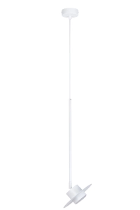 Lampa wisząca CHARLIE S biały 150cm ruchomy klosz 41289