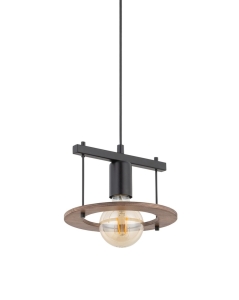Lampa wisząca boho czarno-brązowa COFFEE 1 zwis 32483