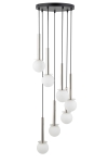 Lampa wisząca kule DAISY 7 srebrno-biały 40766